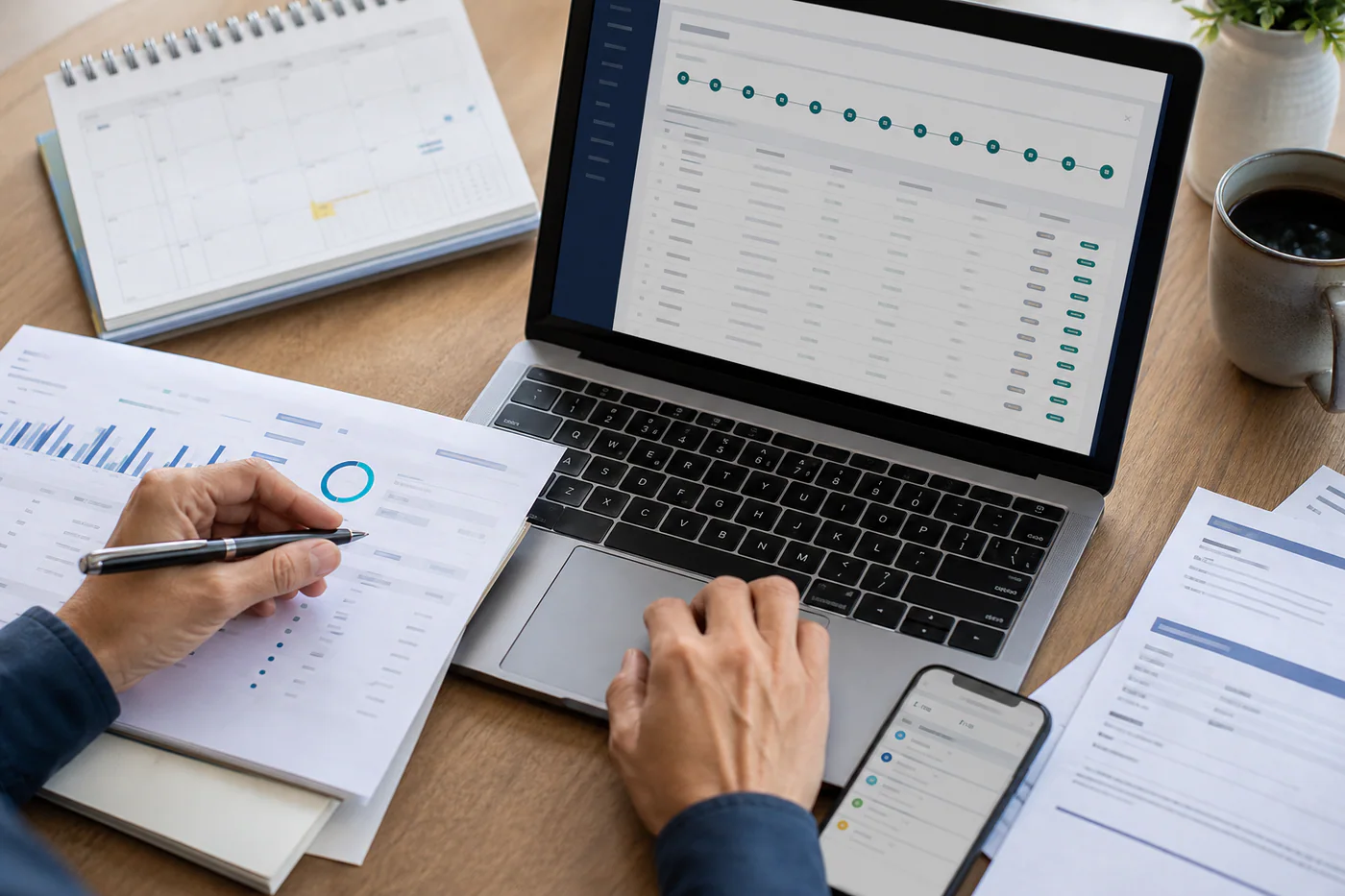 Subscription billing schedule with repeating monthly payment cycles